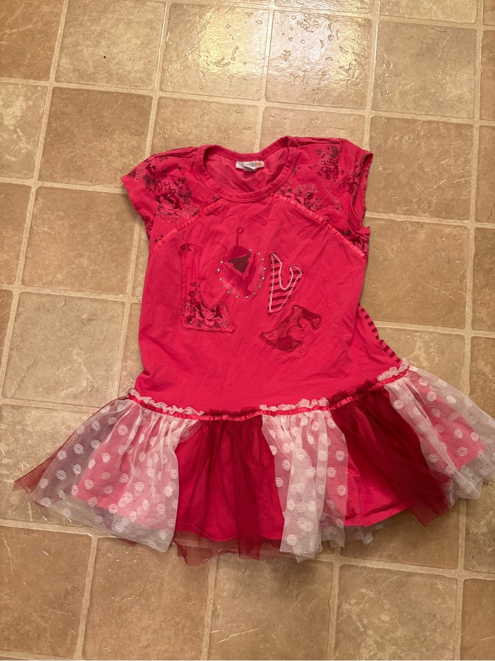 naartjie Bright Pink Polka Dot Tutu shirt